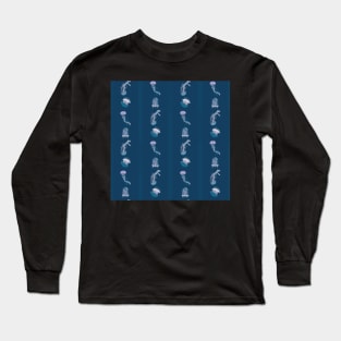 Vertical Swim Horizon Blue Long Sleeve T-Shirt